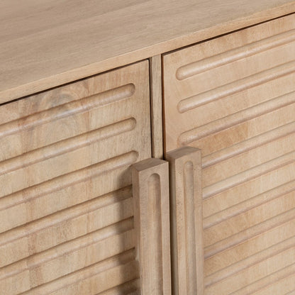Crestview Collection - Easton Brown Solid Wood 2 Door Accent Cabinet - CVFNR4826 view 5