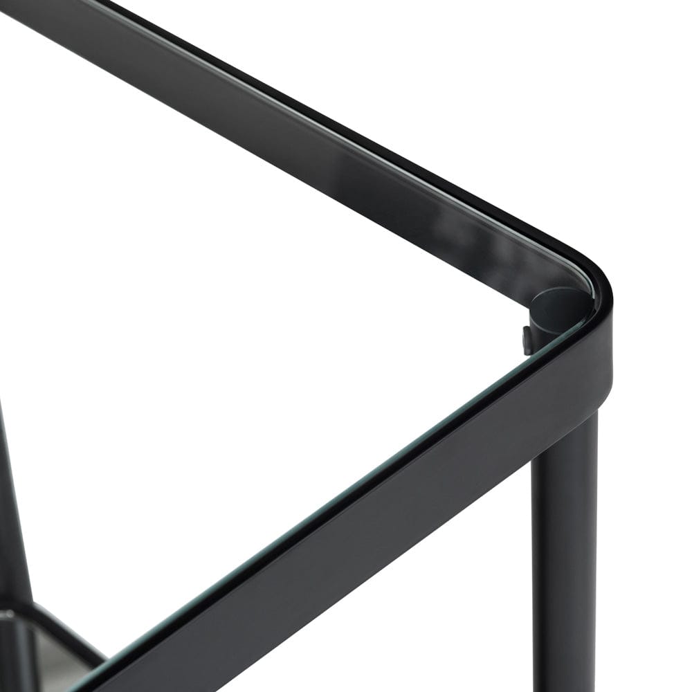 Crestview Collection - Ellison Square Black Metal Accent End Table - CVFZR6193 view 3
