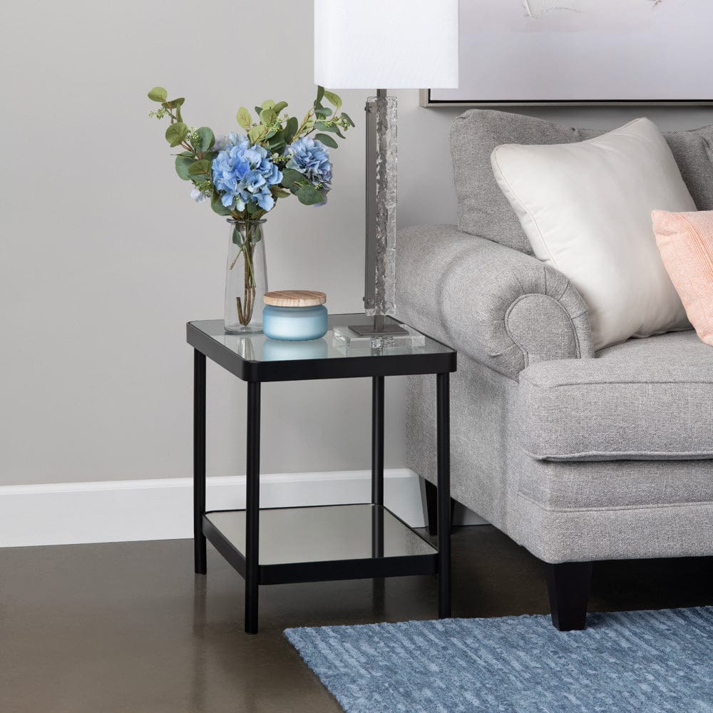 Crestview Collection - Ellison Square Black Metal Accent End Table - CVFZR6193 view 5