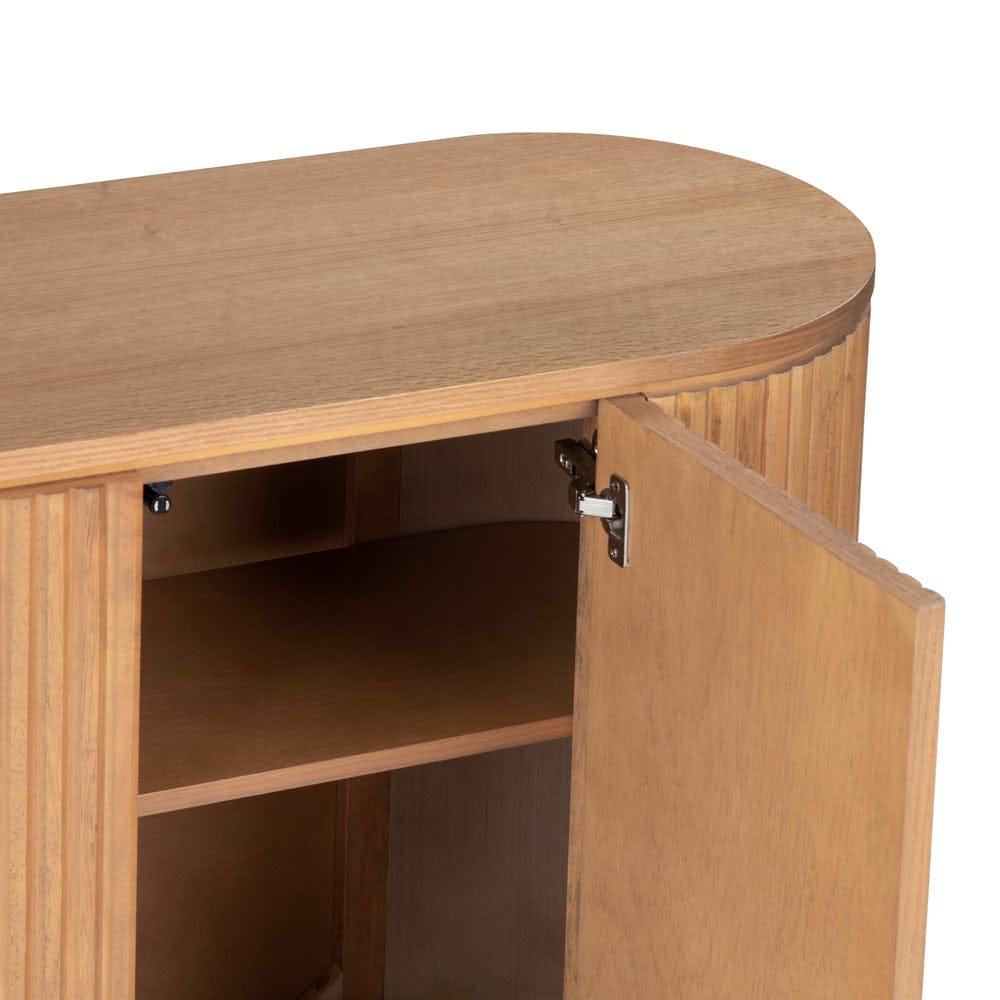 Crestview Collection - Emery 72 in. Brown Solid Wood 4 Door Sideboard Buffet Table - CVFDR1240 view 4