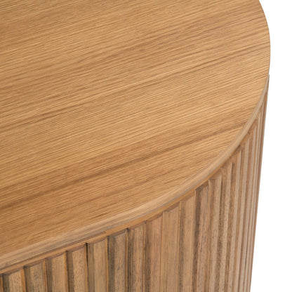 Crestview Collection - Emery Brown Solid Wood Oval Coffee Table / Cocktail Table - CVFDR1235 view 3