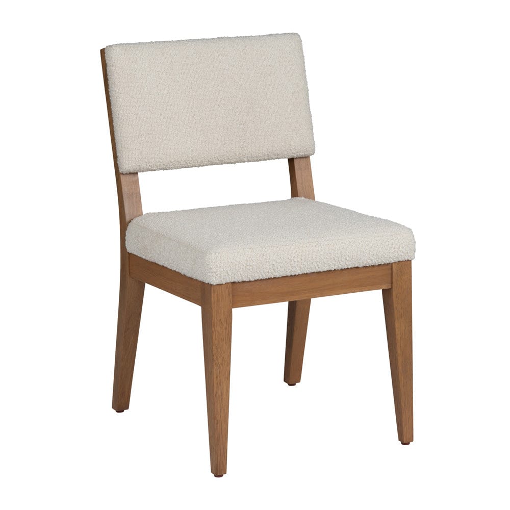 Crestview Collection - Emery Set of 2 Cream Upholstered Solid Wood Dining Chair - CVFDR1239 view 2