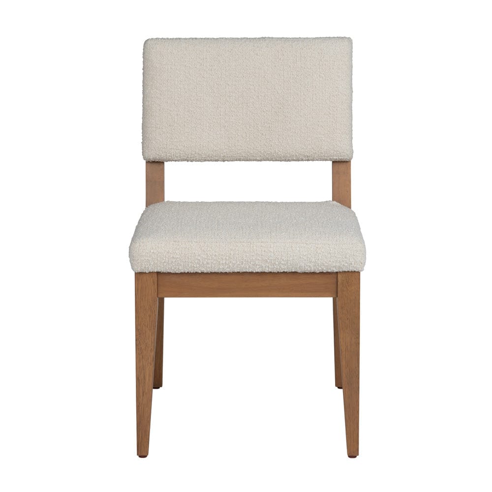Crestview Collection - Emery Set of 2 Cream Upholstered Solid Wood Dining Chair - CVFDR1239 view 3