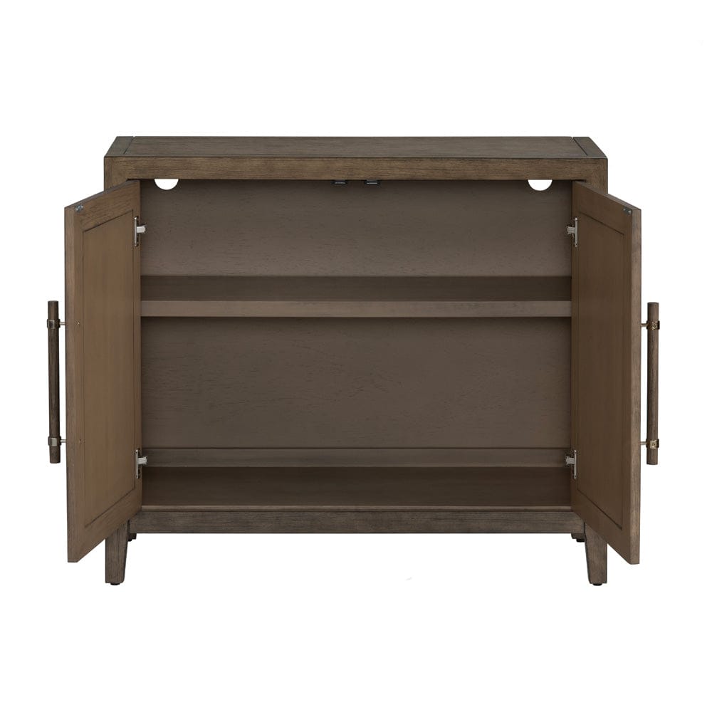 Crestview Collection - Finn 39 in. Brown Solid Wood 2 Door Media Credenza / Sideboard - CVFDR1205 view 3