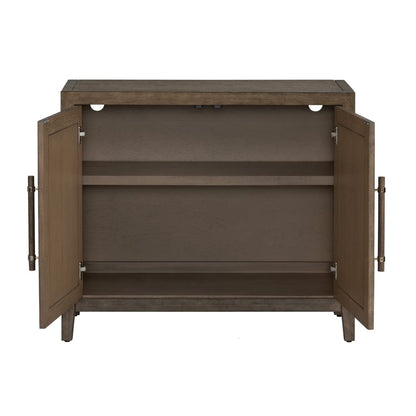 Crestview Collection - Finn 39 in. Brown Solid Wood 2 Door Media Credenza / Sideboard - CVFDR1205 view 3