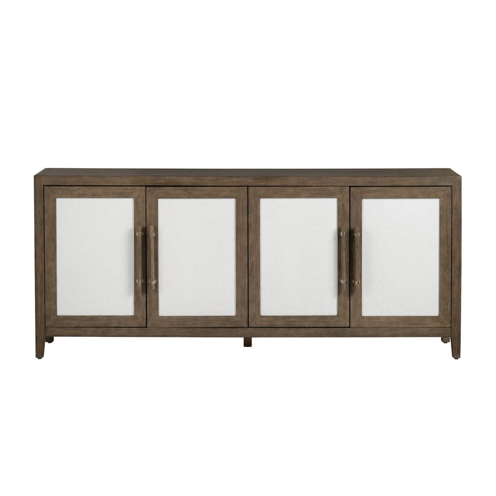 Crestview Collection - Finn 78 in. Brown Solid Wood 4 Door Media Credenza / Sideboard - CVFDR1204 view 2