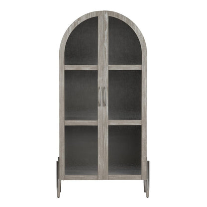 Crestview Collection - Finnley Brown Solid Wood 2 Door Accent Cabinet - CVFDR1157 view 2