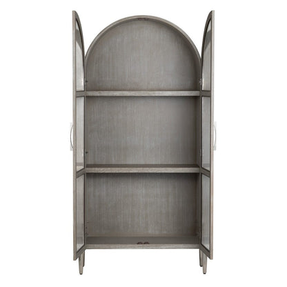 Crestview Collection - Finnley Brown Solid Wood 2 Door Accent Cabinet - CVFDR1157 view 3