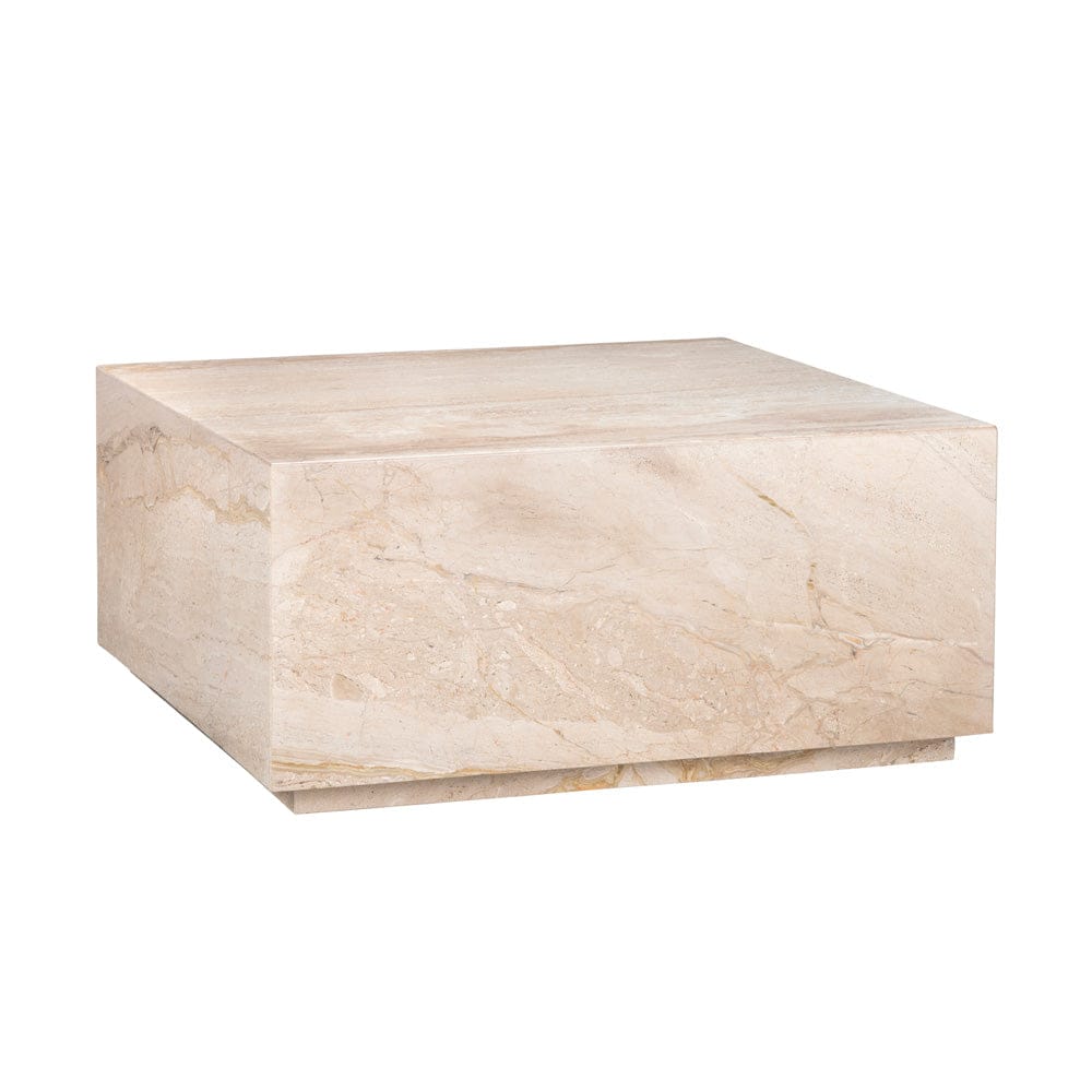 Crestview Collection - Florence Beige Marble Square Coffee Table / Cocktail Table - CVFNR4638 view 1