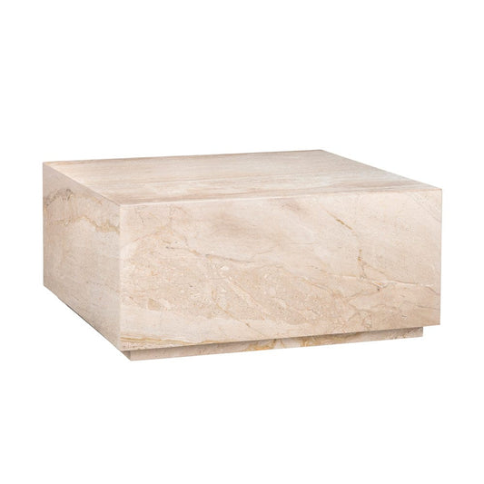 Crestview Collection - Florence Beige Marble Square Coffee Table / Cocktail Table - CVFNR4638 view 1