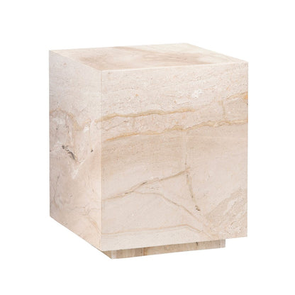 Crestview Collection - Florence Square Beige Marble Accent End Table - CVFNR4639 view 1