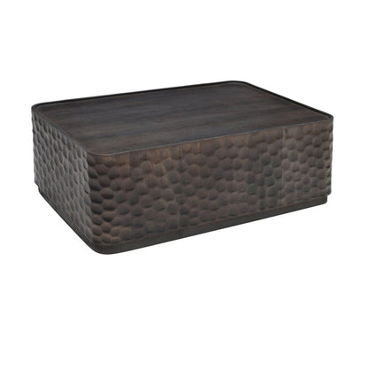 Crestview Collection - Gibson Brown Gray Solid Wood Rectangle Coffee Table / Cocktail Table - CVFNR5223 view 1