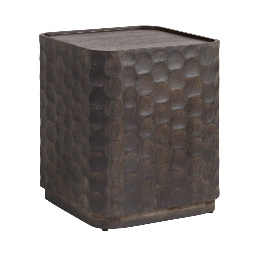 Crestview Collection - Gibson Brown Square Gray Solid Wood Accent End Table - CVFNR5224 view 1