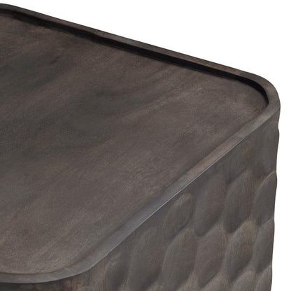 Crestview Collection - Gibson Brown Square Gray Solid Wood Accent End Table - CVFNR5224 view 3