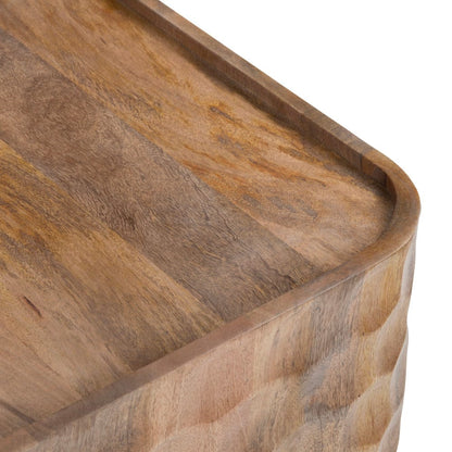 Crestview Collection - Gibson Natural Square Brown Solid Wood Accent End Table - CVFNR4816 view 3