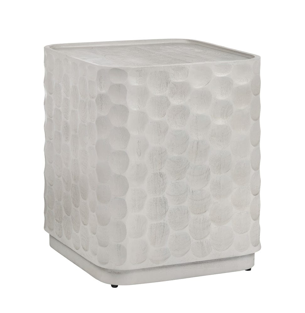 Crestview Collection - Gibson White Square White Solid Wood Accent End Table - CVFNR5238 view 1