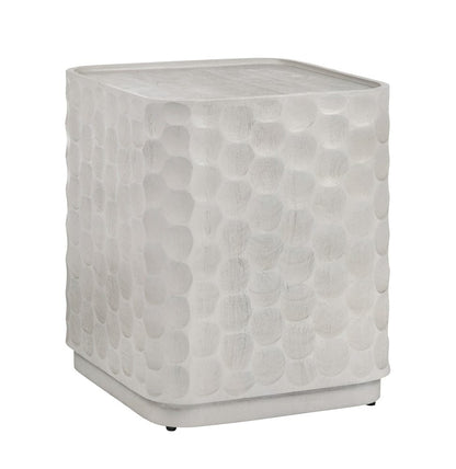 Crestview Collection - Gibson White Square White Solid Wood Accent End Table - CVFNR5238 view 1