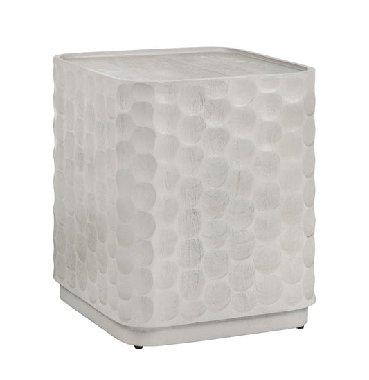 Crestview Collection - Gibson White Square White Solid Wood Accent End Table - CVFNR5238 view 1