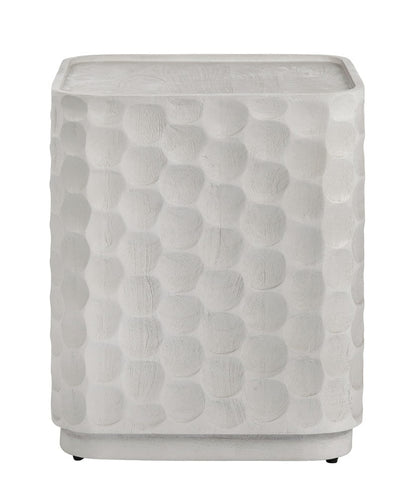 Crestview Collection - Gibson White Square White Solid Wood Accent End Table - CVFNR5238 view 2