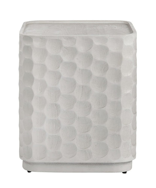 Crestview Collection - Gibson White Square White Solid Wood Accent End Table - CVFNR5238 view 2