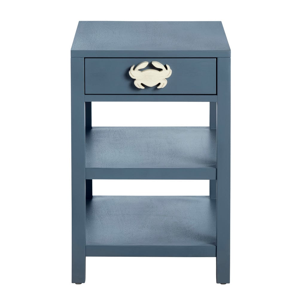 Crestview Collection - Grand Bay Rectangle Blue Wooden Accent End Table - CVFVR8412 view 2