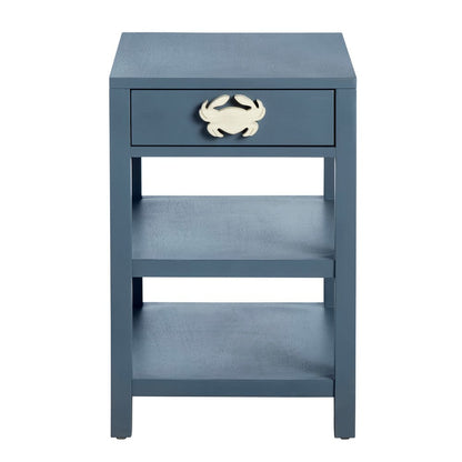 Crestview Collection - Grand Bay Rectangle Blue Wooden Accent End Table - CVFVR8412 view 2