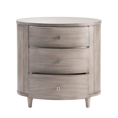 Crestview Collection - Gray Solid Wood 3 Drawer Accent Chest - CVFVR8152 view 3