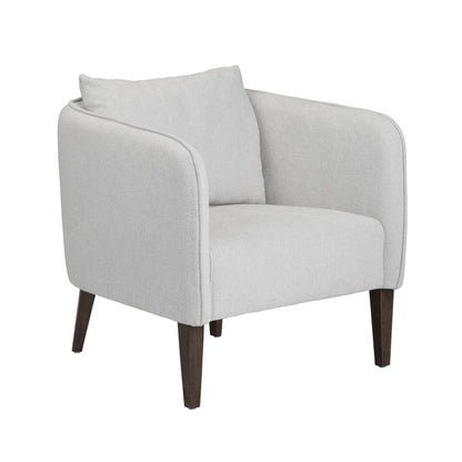 Crestview Collection - Gray Upholstered Accent Arm Chair with Brown Solid Wood Frame - CVFZR6157 view 1