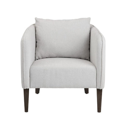 Crestview Collection - Gray Upholstered Accent Arm Chair with Brown Solid Wood Frame - CVFZR6157 view 2