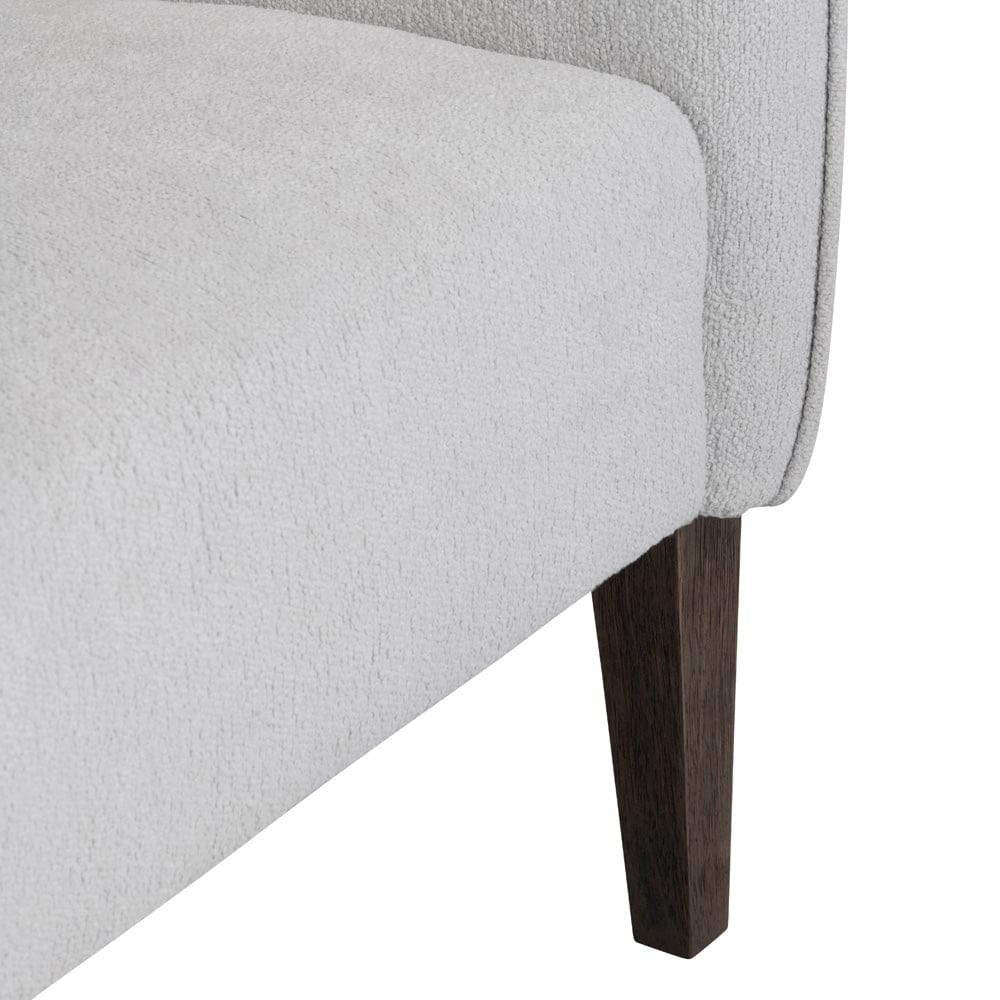 Crestview Collection - Gray Upholstered Accent Arm Chair with Brown Solid Wood Frame - CVFZR6157 view 3