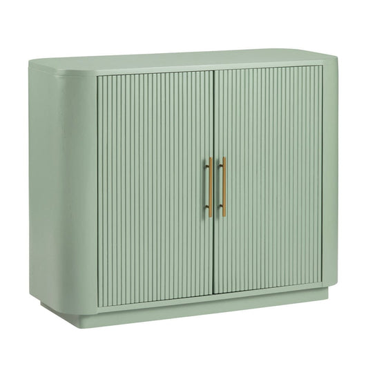 Crestview Collection - Green Solid Wood 2 Door Accent Cabinet - CVFDR1173 view 1