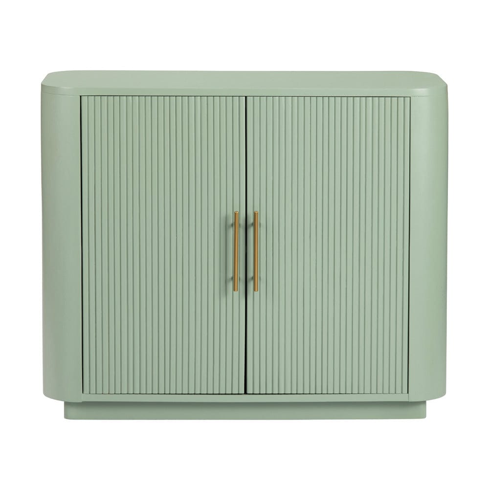Crestview Collection - Green Solid Wood 2 Door Accent Cabinet - CVFDR1173 view 2