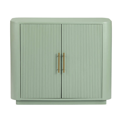Crestview Collection - Green Solid Wood 2 Door Accent Cabinet - CVFDR1173 view 2