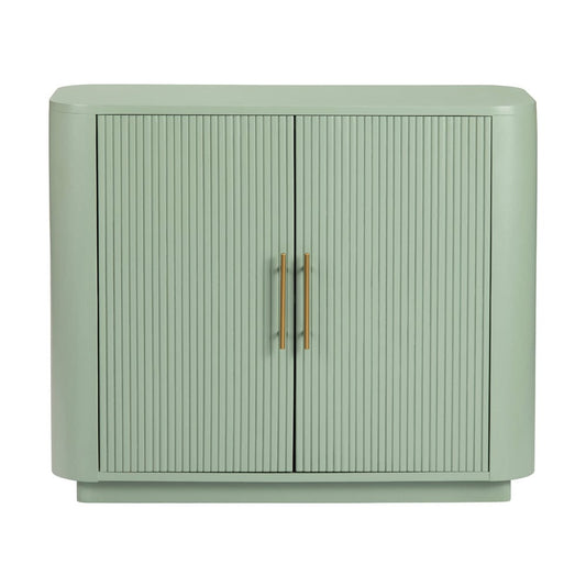 Crestview Collection - Green Solid Wood 2 Door Accent Cabinet - CVFDR1173 view 2