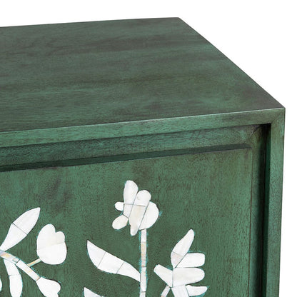 Crestview Collection - Green Solid Wood 2 Door Accent Cabinet - CVFNR5229 view 4