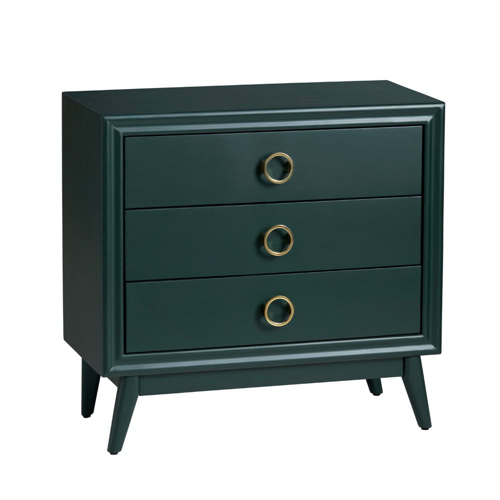 Crestview Collection - Green Solid Wood 3 Drawer Accent Chest - CVFVR8436 view 1