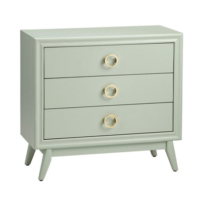 Crestview Collection - Green Solid Wood 3 Drawer Accent Chest - CVFVR8438 view 1