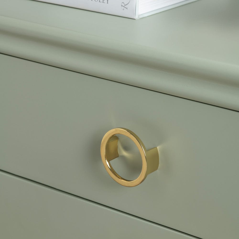 Crestview Collection - Green Solid Wood 3 Drawer Accent Chest - CVFVR8438 view 4