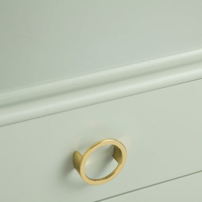 Crestview Collection - Green Solid Wood 3 Drawer Accent Chest - CVFVR8438 view 5