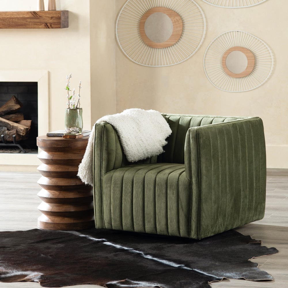 Crestview Collection - Green Upholstered Accent Arm Chair with Black Iron Frame - CVFZR6158 view 7