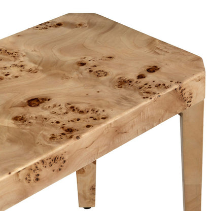 Crestview Collection - Greysen 75 in. Brown Accent Bench with Brown Wooden Frame - CVFDR1325 view 3
