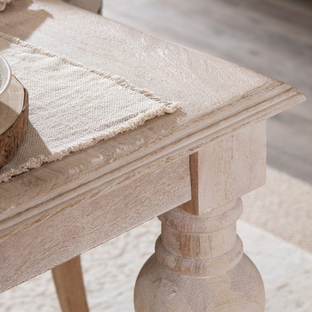 Crestview Collection - Harvest 84 in. White Solid Wood Rectangle Dining Table - CVFNR4536 view 5