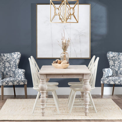 Crestview Collection - Harvest 84 in. White Solid Wood Rectangle Dining Table - CVFNR4536 view 6