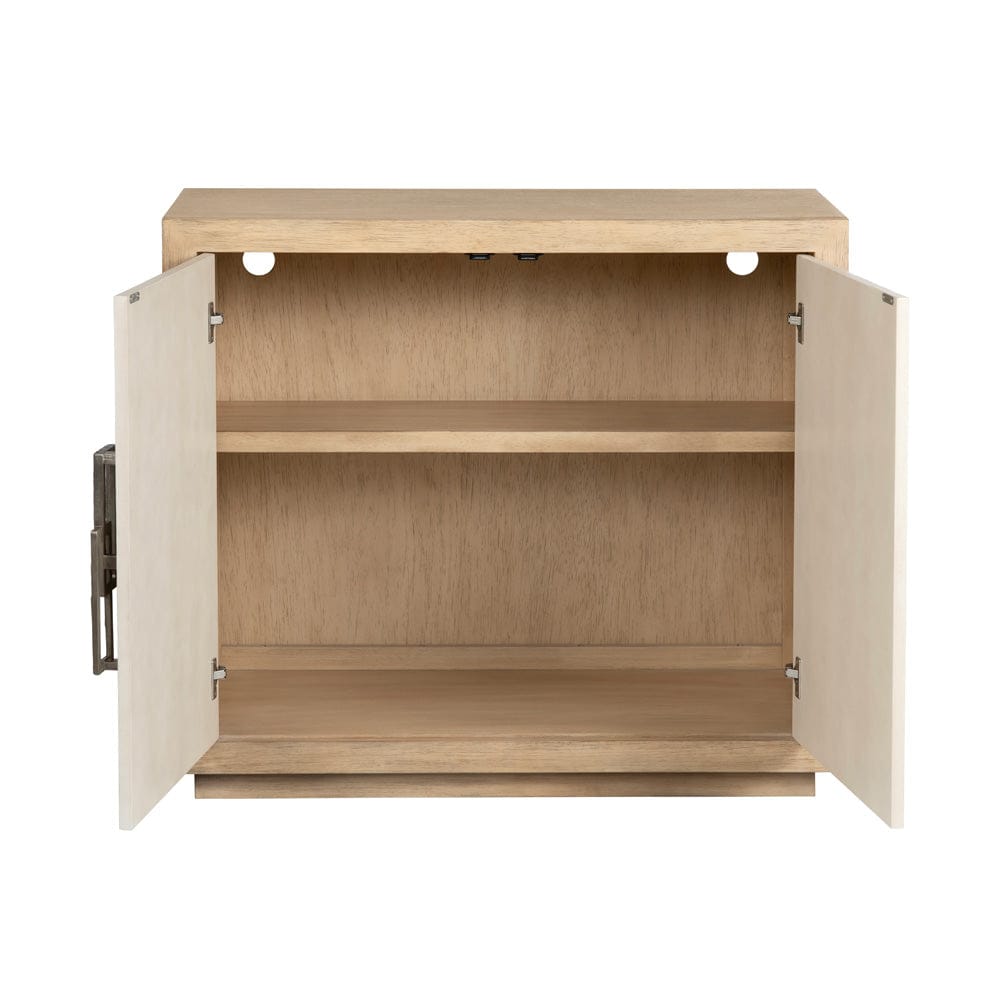 Crestview Collection - Haven Tan Solid Wood 2 Door Accent Cabinet - CVFDR1218 view 3