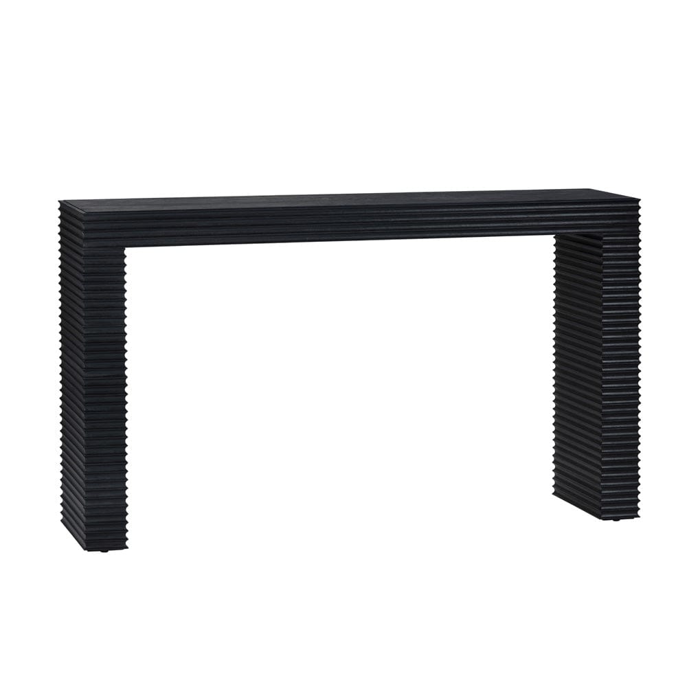Crestview Collection - Hendrix 56.25 in. Black Solid Wood Accent Console Sofa Table - CVFDR1155 view 1