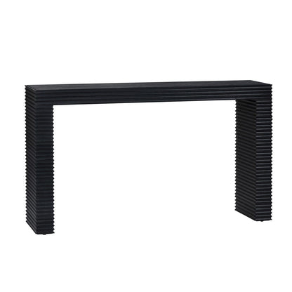 Crestview Collection - Hendrix 56.25 in. Black Solid Wood Accent Console Sofa Table - CVFDR1155 view 1