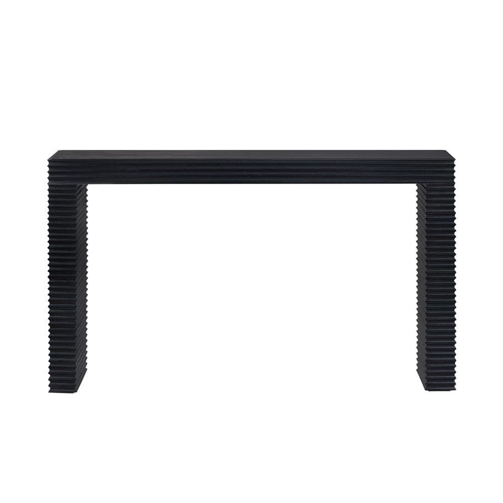 Crestview Collection - Hendrix 56.25 in. Black Solid Wood Accent Console Sofa Table - CVFDR1155 view 2