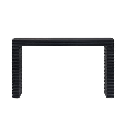 Crestview Collection - Hendrix 56.25 in. Black Solid Wood Accent Console Sofa Table - CVFDR1155 view 2