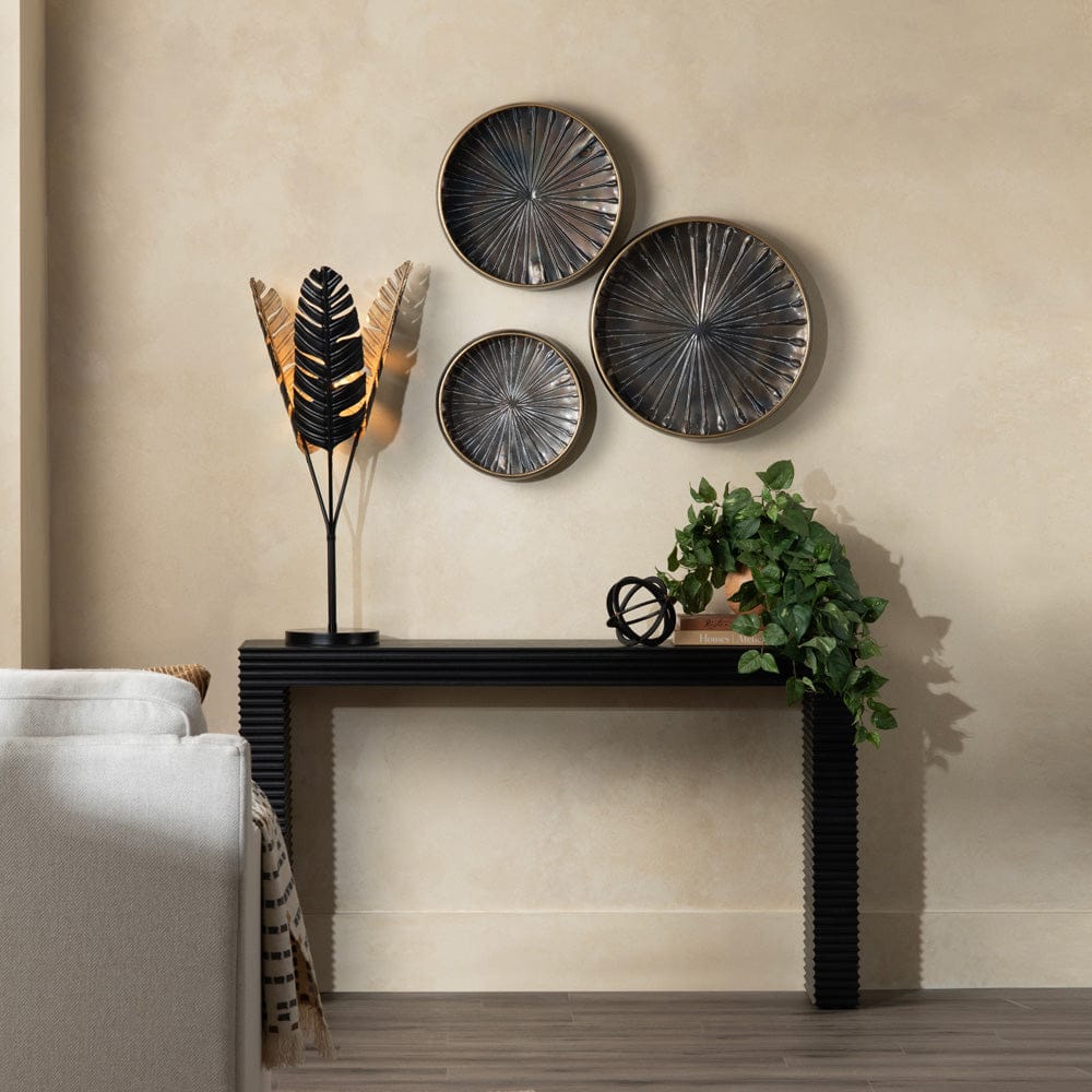 Crestview Collection - Hendrix 56.25 in. Black Solid Wood Accent Console Sofa Table - CVFDR1155 view 4