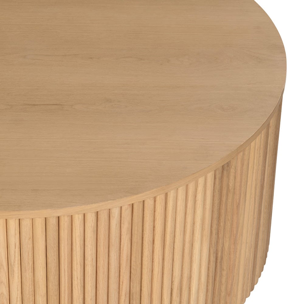 Crestview Collection - Henley Brown Solid Wood Round Coffee Table / Cocktail Table - CVFNR4850 view 2